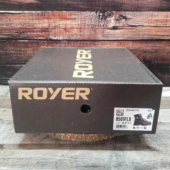 Royer 9.5 Work Boots Met Guard FR Composite Toe 8501 Black $208 - Picture 13 of 16